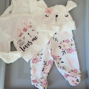 Gerber 3 piece set Girls 0-3 months
